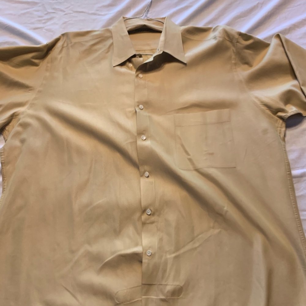 DKNY Donna Karan Long Sleeve Button Down Polo